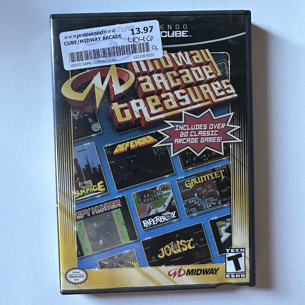 Midway Arcade Treasures (Nintendo GameCube, 2003) CIB Tested Complete